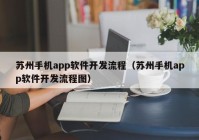 蘇州手機app軟件開發(fā)流程（蘇州手機app軟件開發(fā)流程圖）
