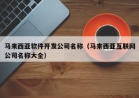 馬來西亞軟件開發(fā)公司名稱（馬來西亞互聯(lián)網公司名稱大全）
