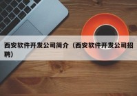 西安軟件開(kāi)發(fā)公司簡(jiǎn)介（西安軟件開(kāi)發(fā)公司招聘）